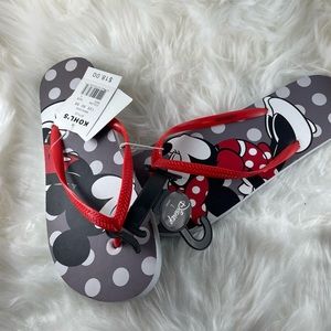 Disney flip flops size large (9-10) nwt